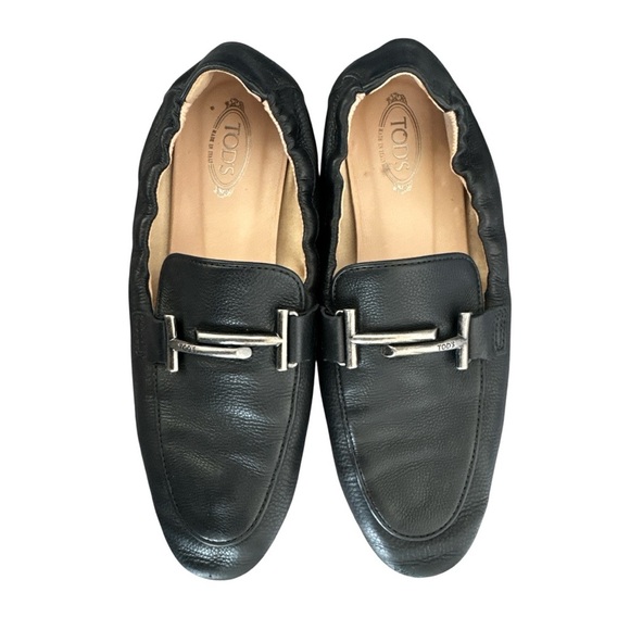 Tod's Kate Elastic Back Loafers Size 37 US 7 - Picture 2 of 9